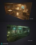Concept Art of Cabin Crews on a Sci-Fi ship