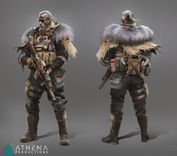 Character concept design, showing a Viking inspired soldier